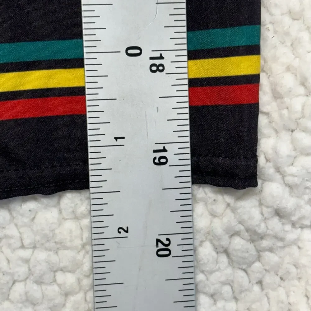 Billabong x Bob Marley Boardshort 30 Mens Black Striped Rasta Recycler Series